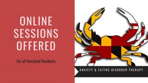 The Maryland crab stating online sessions are offered for eating disorder therapy